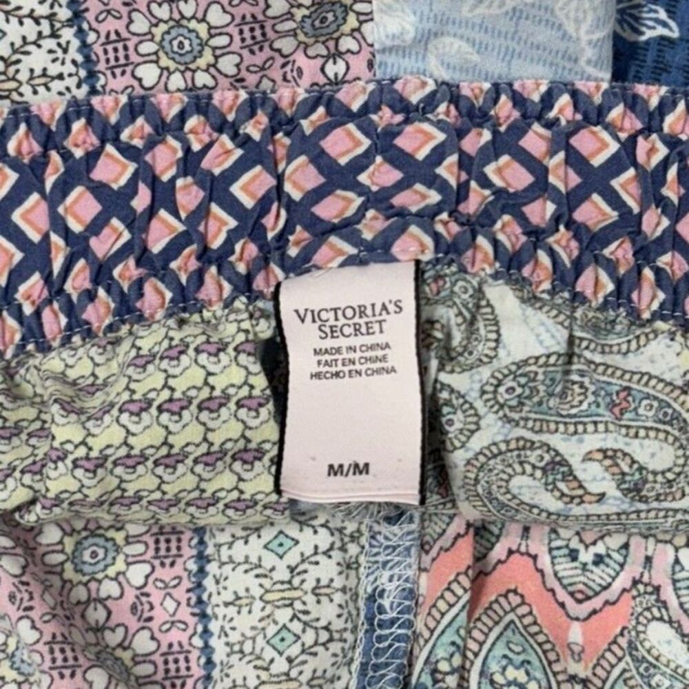 Victoria's Secret Cotton Modal Patchwork Paisley Floral Lounge Sleep Shorts Med - Picture 4 of 6